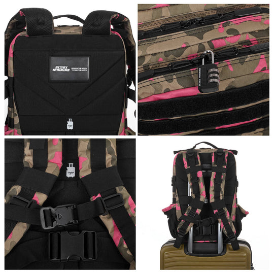 Mochila Táctica 25L All In Rosa Camuflaje - Elitex Training
