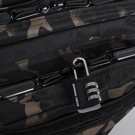 Mochila Táctica 25L All in Negro Camuflaje - Elitex Training