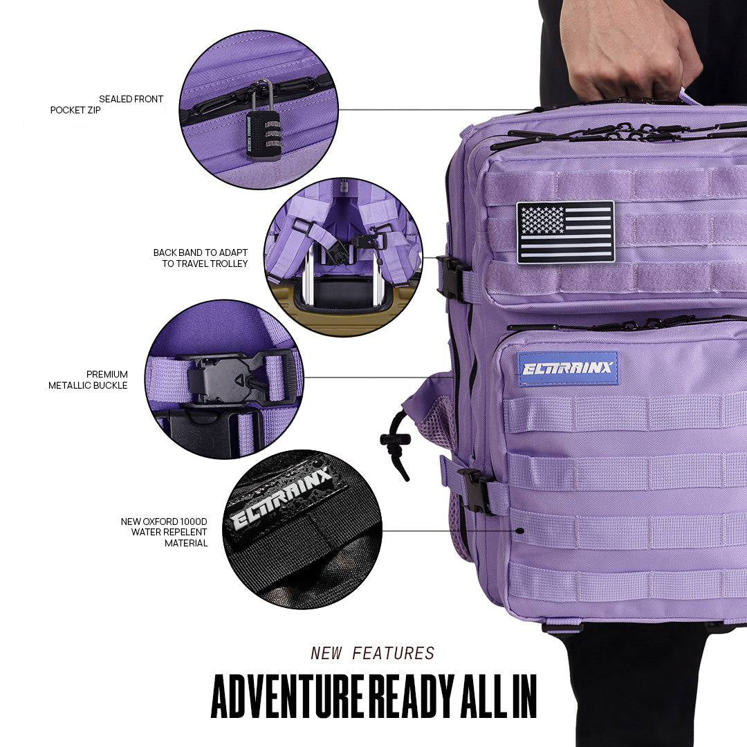 Mochila Táctica 25L All In Lavanda - Elitex Training