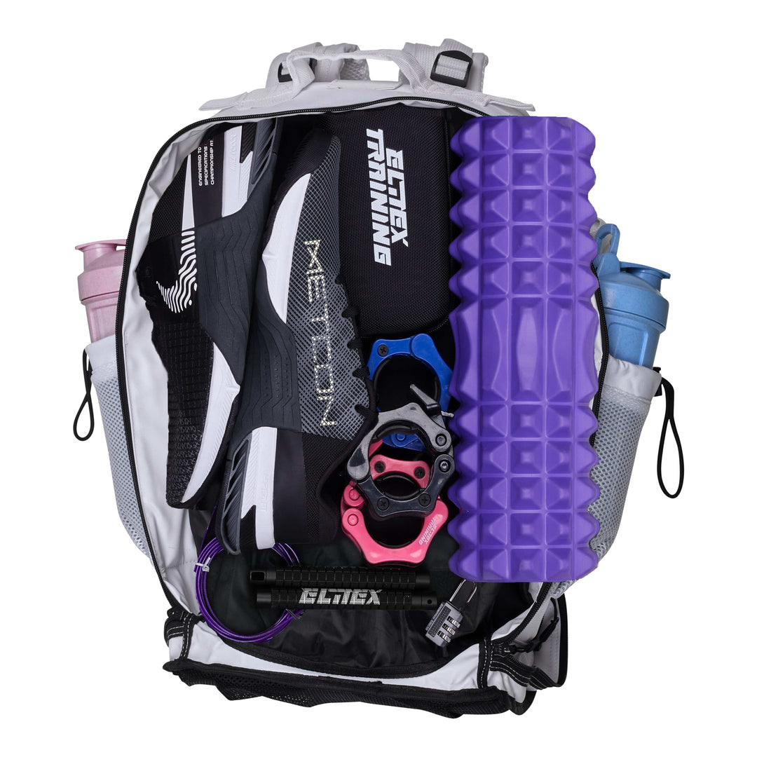 Mochila Táctica V2 45L All in Blanco y Azul - Elitex Training