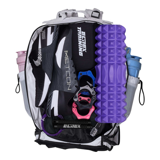 Mochila Táctica V2 45L All in Blanco y Azul - Elitex Training