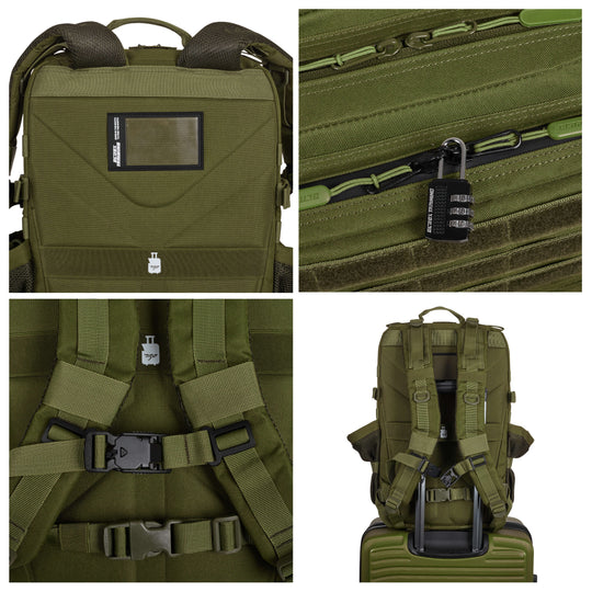 Mochila Táctica V1 45L All In Verde - Elitex Training
