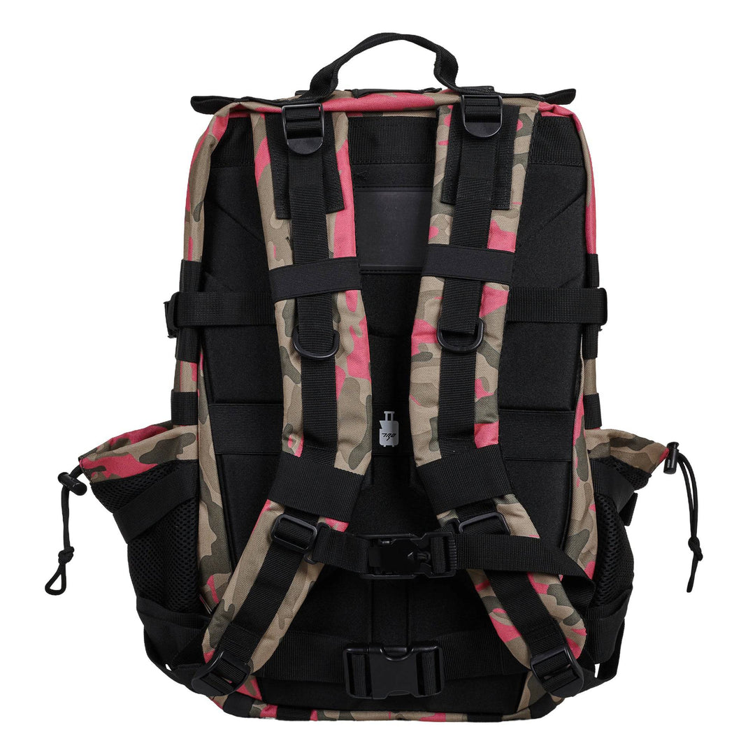 Mochila Táctica 45L con compartimento para comida Rosa Camuflaje - Elitex Training