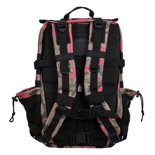 Mochila Táctica 45L con compartimento para comida Rosa Camuflaje - Elitex Training