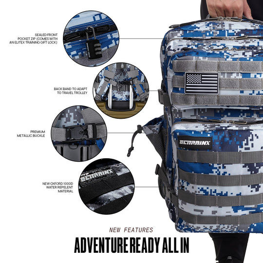 Mochila Táctica V1 45L All In Navi Digital - Elitex Training