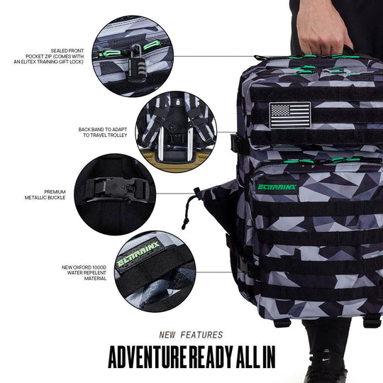Mochila Táctica V1 45L All In HULK - Elitex Training