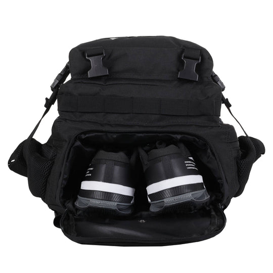Mochila Táctica 45L con compartimento para comida Negro - Elitex Training