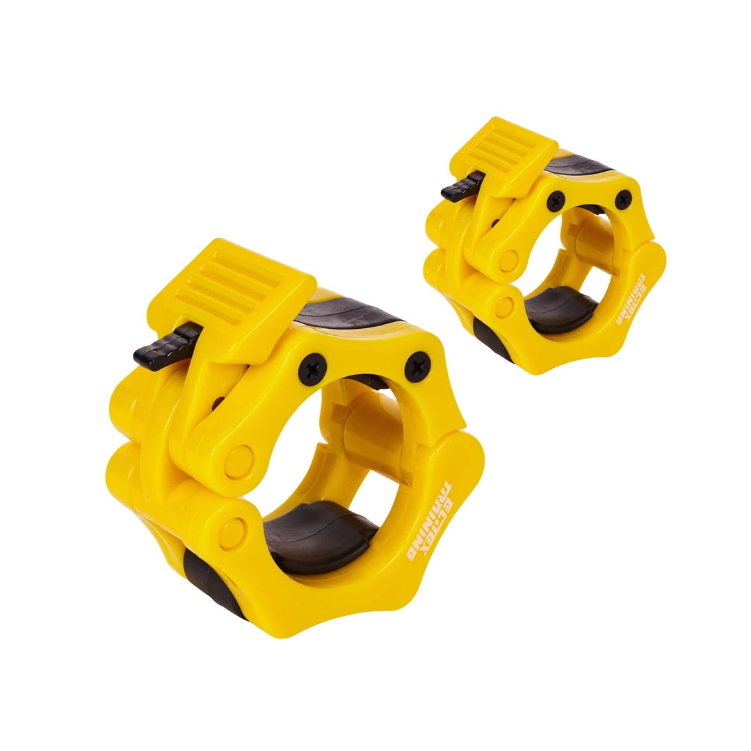 Abrazaderas para barra Olímpica Amarillo - Elitex Training