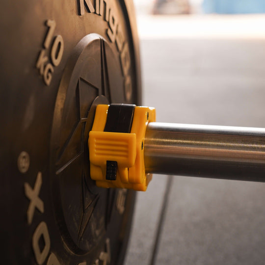 Abrazaderas para barra Olímpica Amarillo - Elitex Training