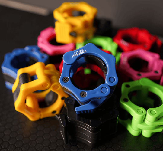 Abrazaderas para barra Olímpica Azul - Elitex Training