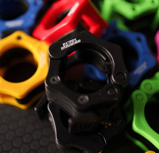 Abrazaderas para barra Olímpica Azul - Elitex Training