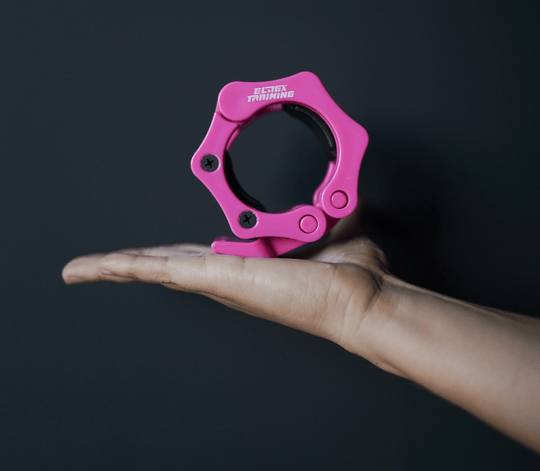Abrazaderas para barra Olímpica Rosa - Elitex Training