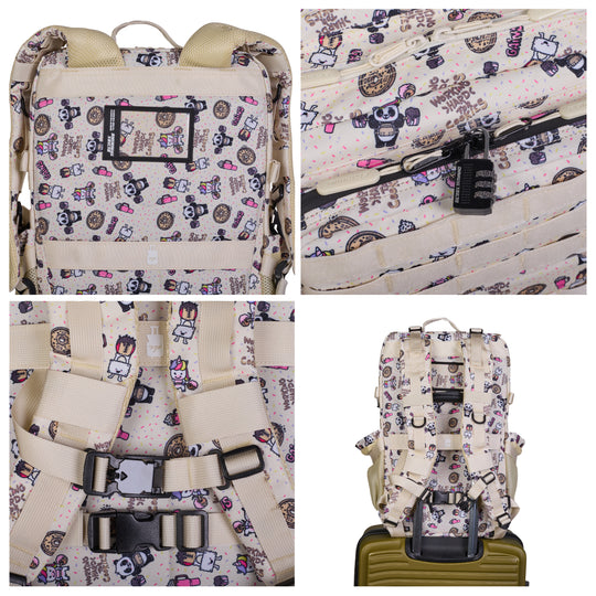 Mochila Táctica V1 45L All in Sweet Cream - Elitex Training