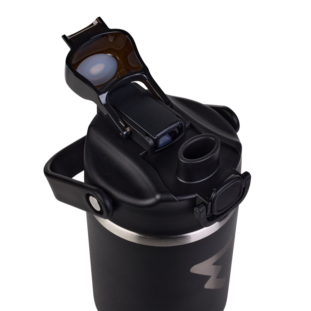 Garrafa de alumínio preto