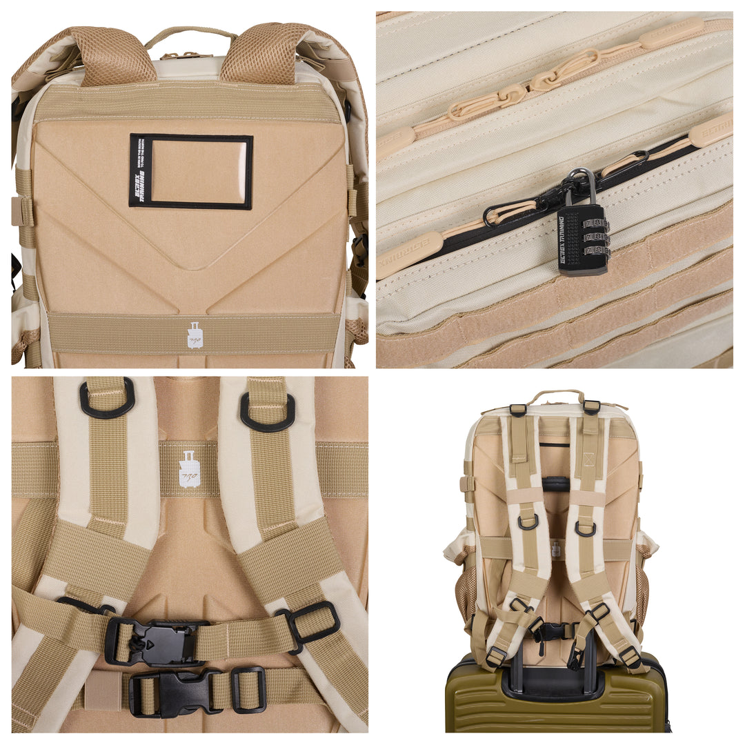 Mochila Táctica V1 All In 45L Cream Khaki - Elitex Training