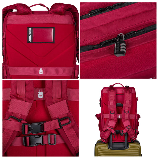 Mochila Táctica V2 45L Dark Red - Elitex Training