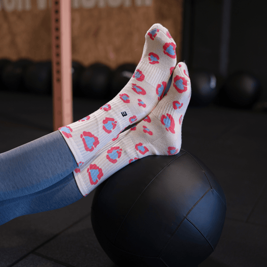 Calcetines Performance Leopard Cream - Elitex Training