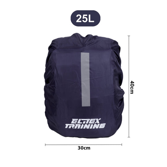 Funda protectora impermeable Azul para Mochila 25L con banda reflectante - Elitex Training