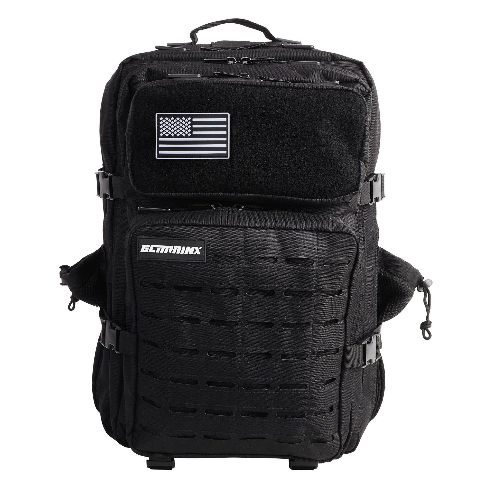 Mochila Táctica V2 45L Negro con Compartimento de comida - Elitex Training