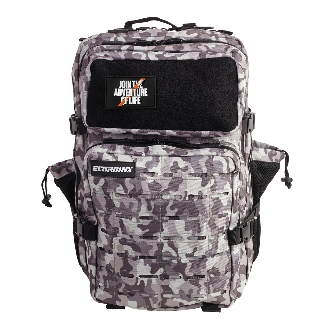 Mochila Táctica V2 45L All In Blanco y Negro Camuflaje - Elitex Training