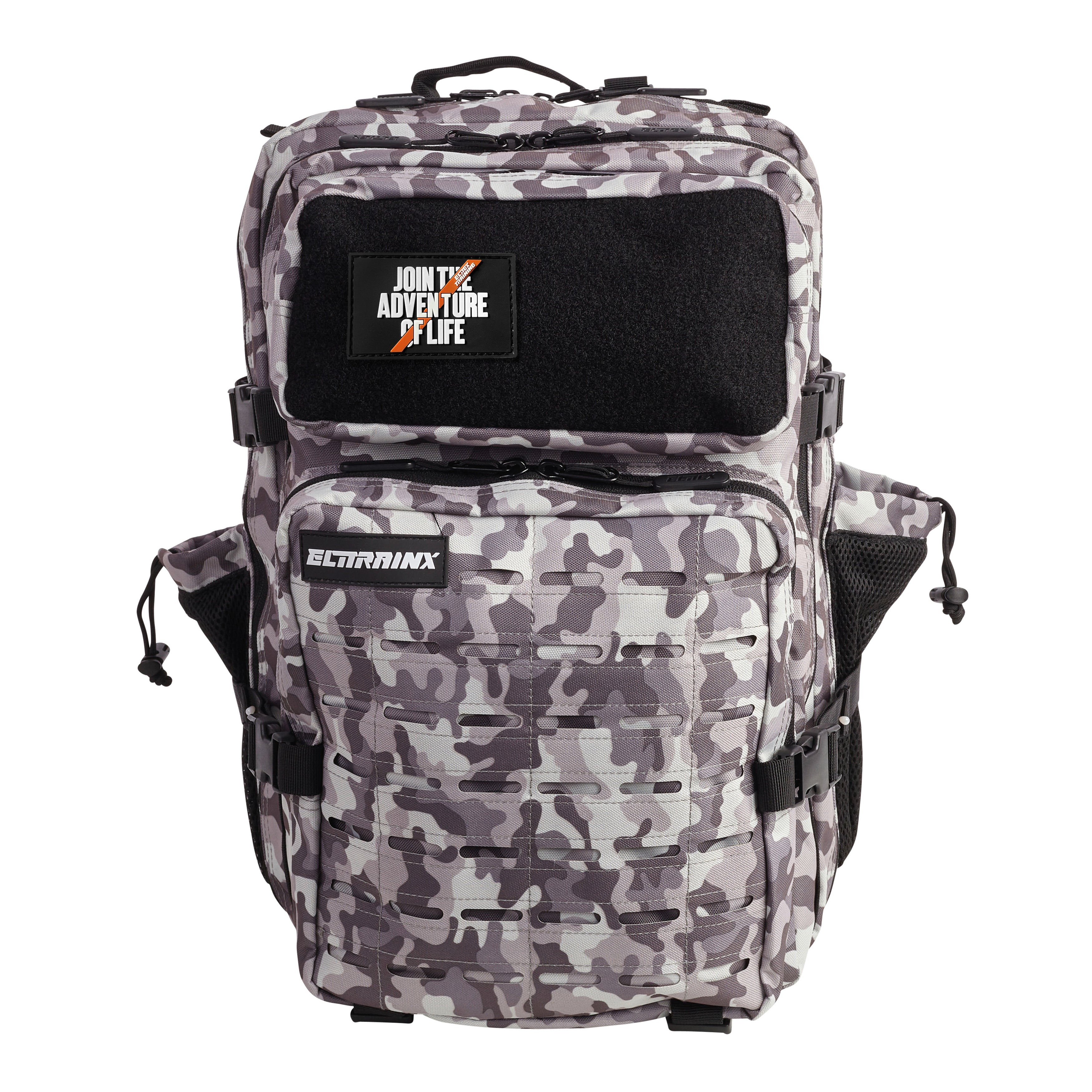 Mochila Táctica V2 45L All In Blanco y Negro Camuflaje - Elitex Training