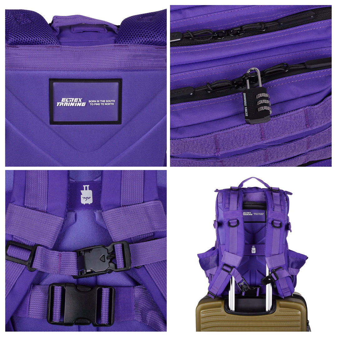 Mochila Táctica 25L All In Violeta - Elitex Training
