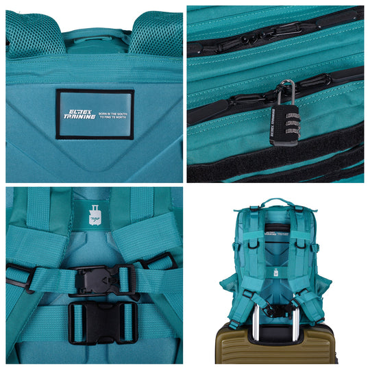 Mochila Táctica 25L All In Turquesa - Elitex Training