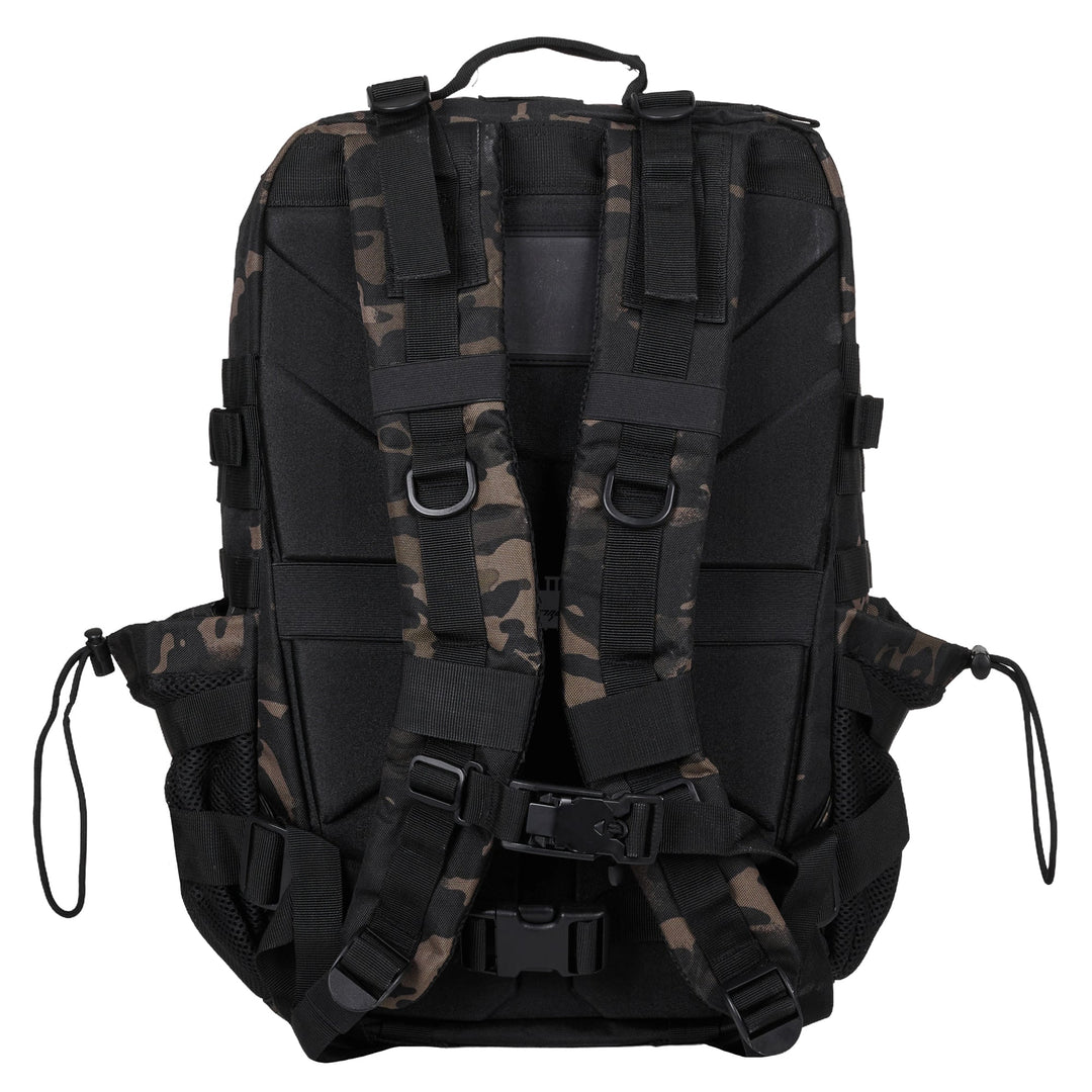 Mochila Táctica V1 45L All In Negro Camuflaje - Elitex Training
