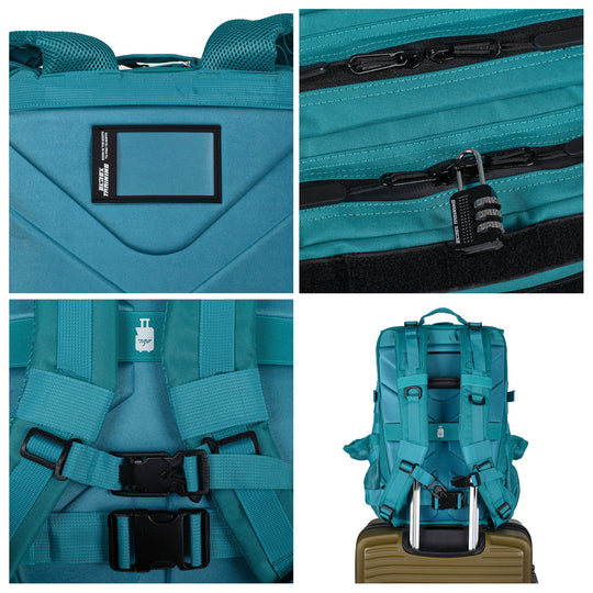 Mochila Táctica V1 45L All in Turquesa - Elitex Training