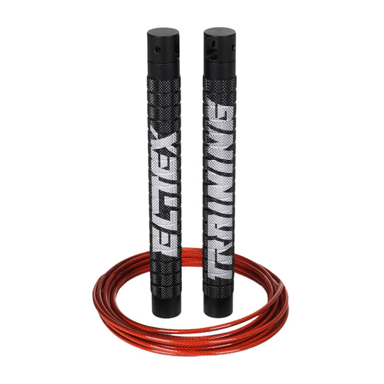 Comba de velocidad PRO Black Mate + Red Rope - Elitex Training