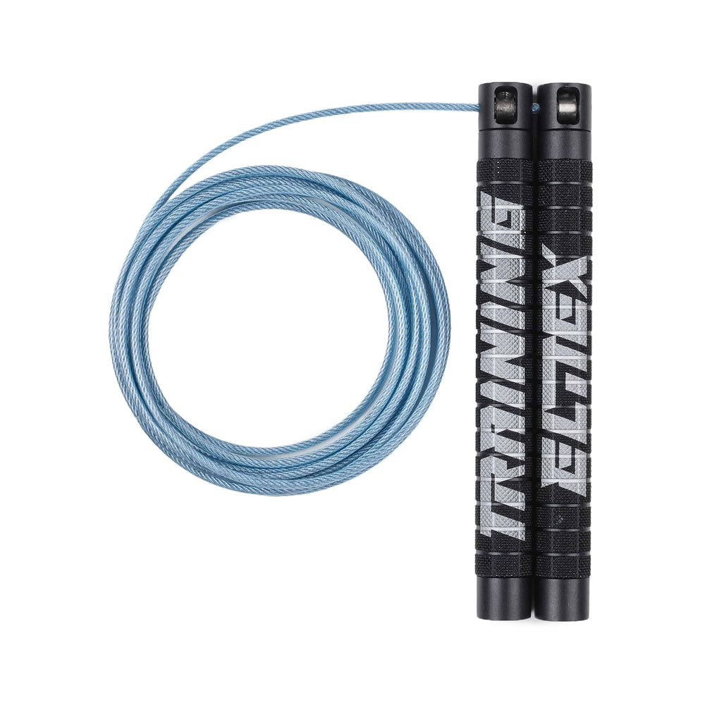 Comba de velocidad PRO Black Mate + Blue Rope