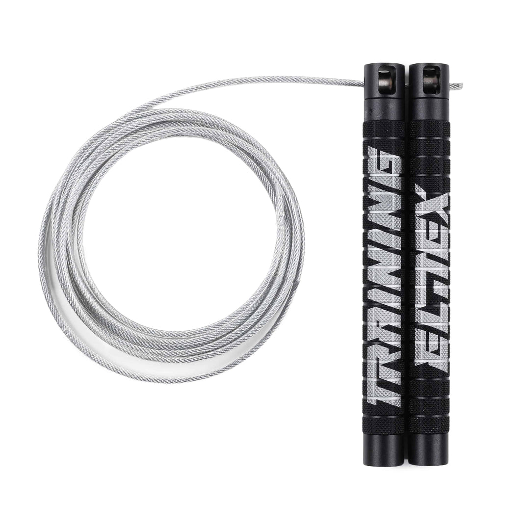 Comba de velocidad PRO Black Mate + Silver Rope - Elitex Training
