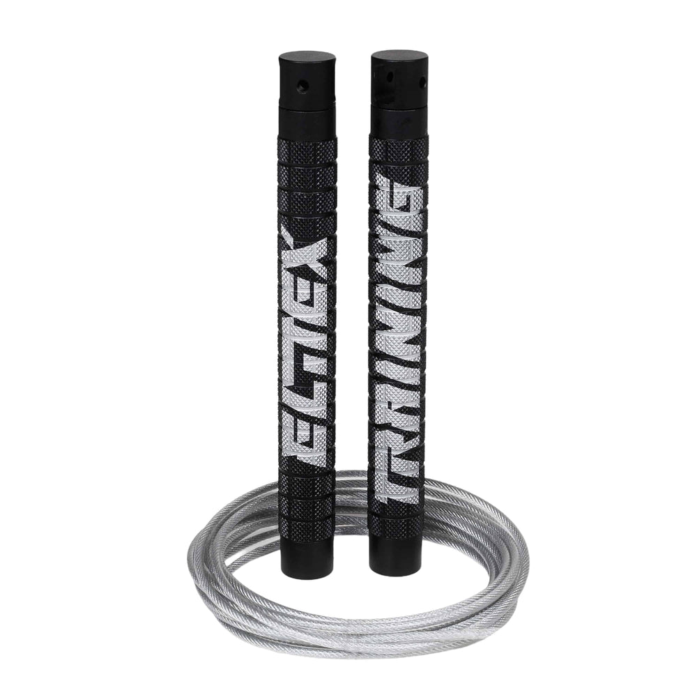 Comba de velocidad PRO Black Mate + Silver Rope - Elitex Training