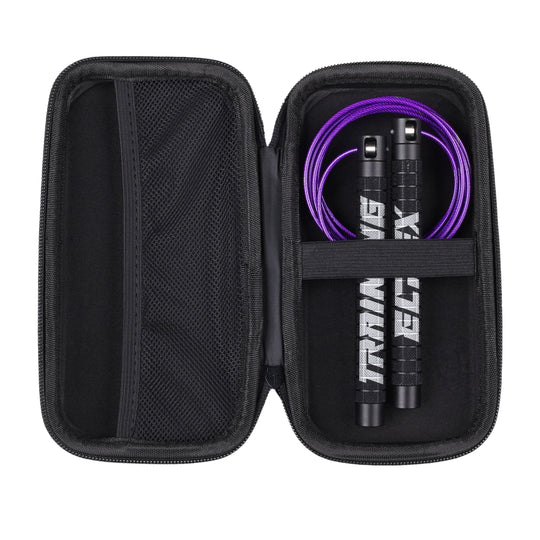 Comba de velocidad PRO Black Mate + Purple Rope - Elitex Training