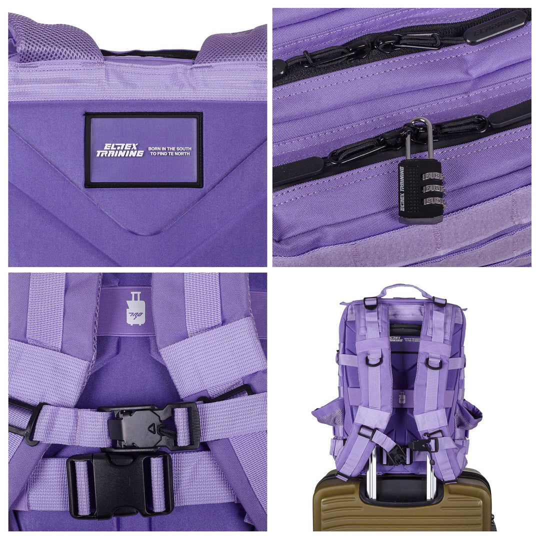 Mochila Táctica 25L All In Lavanda - Elitex Training