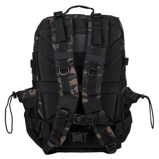 Mochila Táctica 45L con compartimento para comida Negro Camuflaje - Elitex Training