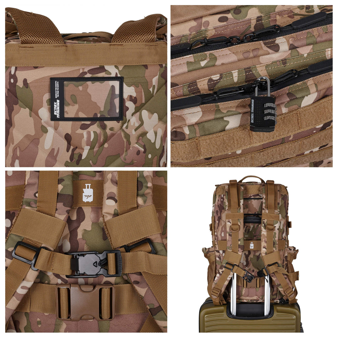 Mochila Táctica 25L All In Camuflaje - Elitex Training