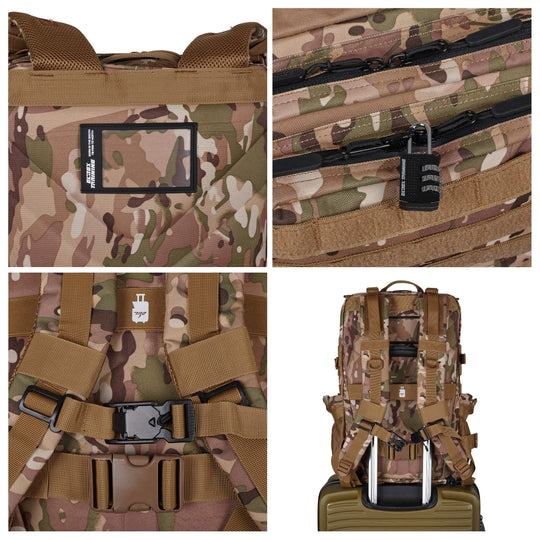 Mochila Táctica 25L All In Camuflaje - Elitex Training