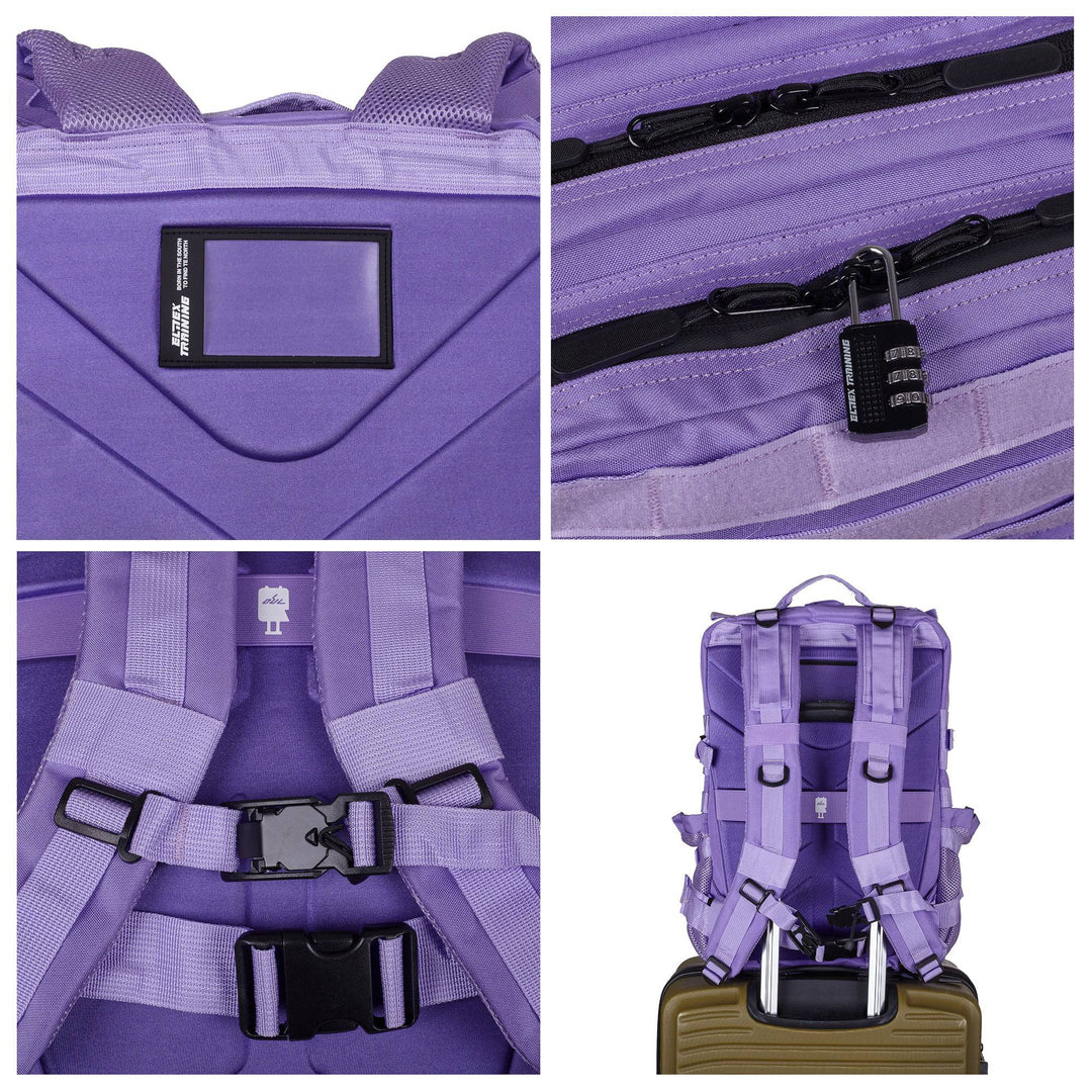 Mochila Táctica 45L con compartimento para comida Lavanda - Elitex Training