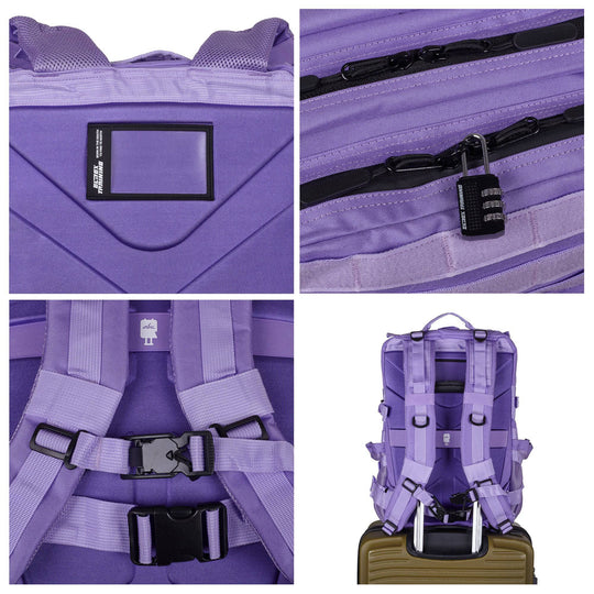 Mochila Táctica 45L con compartimento para comida Lavanda - Elitex Training