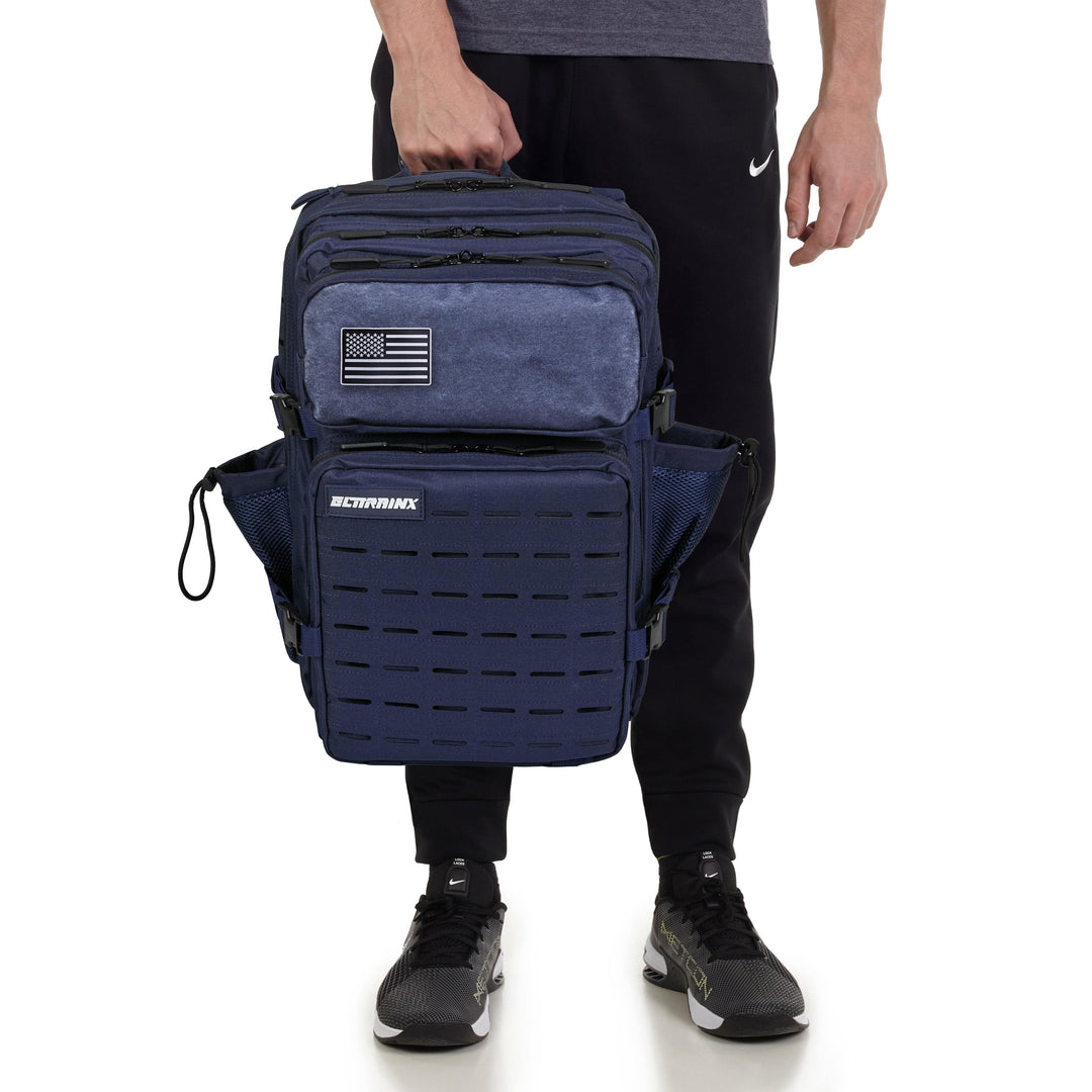 Mochila Táctica V2 45L Azul Marino - Elitex Training