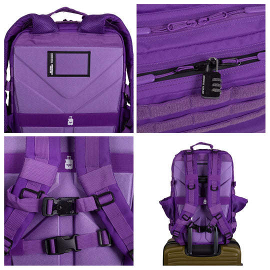 Mochila Táctica V1 45L All In Violeta - Elitex Training