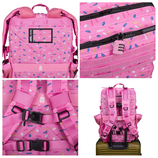Mochila Táctica V1 All In 45L Pink Glazed - Elitex Training