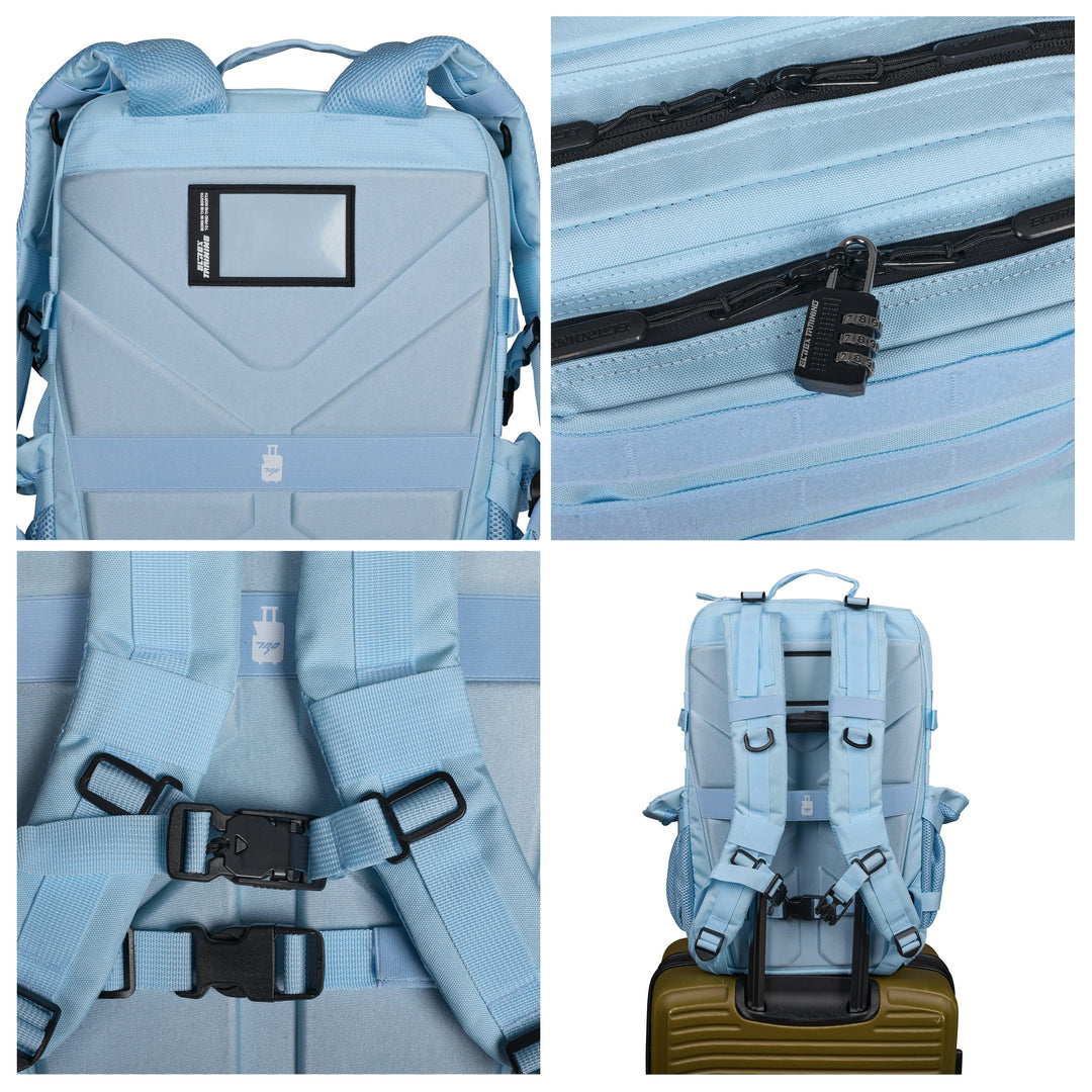 Mochila Táctica V1 All In 45L Sky Blue - Elitex Training