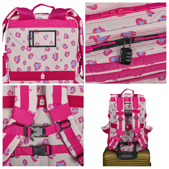 Mochila Táctica V1 All In 45L Cream Leopard - Elitex Training