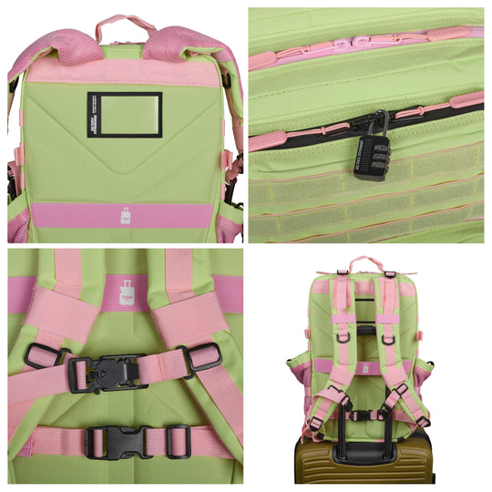 Mochila Táctica V1 All In 45L Passion Lime - Elitex Training