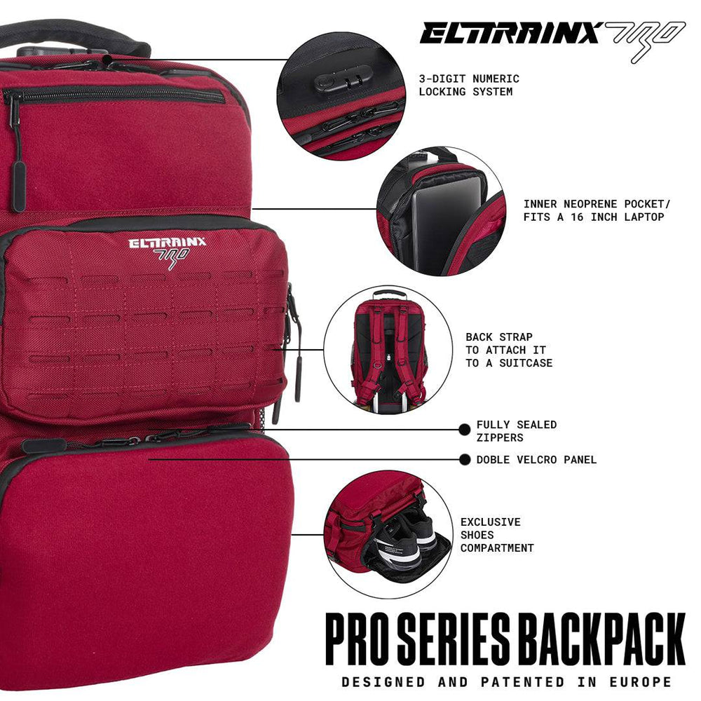 Mochila Pro Series 45L Dark Red - Elitex Training