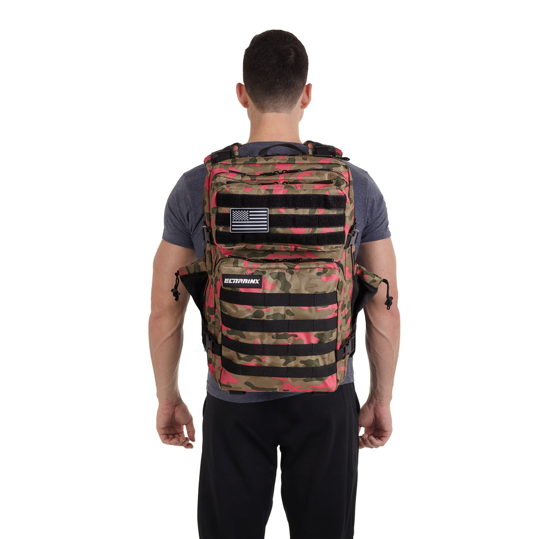 Mochila Táctica V1 45L All in Rosa Camuflaje - Elitex Training