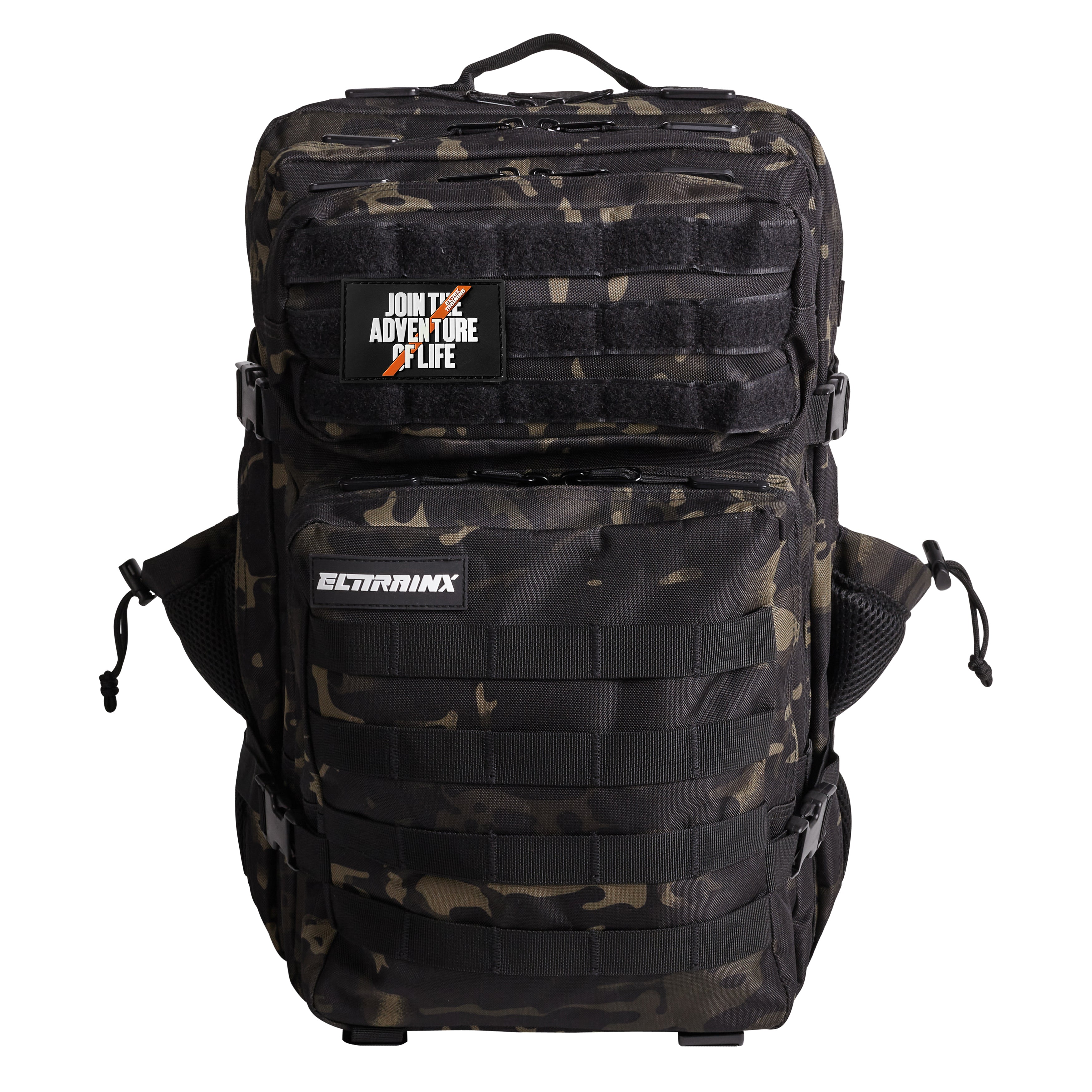 Mochila Táctica V1 45L All In Negro Camuflaje - Elitex Training