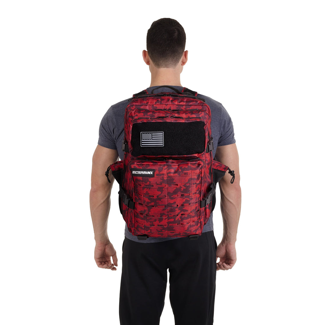 Mochila Táctica V2 All in 45L Rojo Camuflaje - Elitex Training